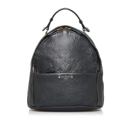 Louis Vuitton B Louis Vuitton Black Monogram Empreinte Leather Sorbonne Spain