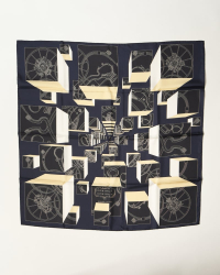 Hermès HERMÈS Carré 90 Springs Springs Silk Scarf