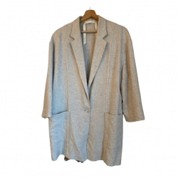 Carla G. Langer Blazer aus Viskose und Leinen