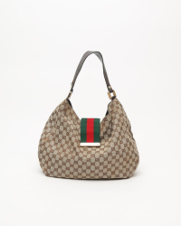 Gucci GG Canvas Web Hobo Bag