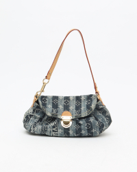 Louis Vuitton Monogram Denim Mini Pleaty Raye Shoulder Bag