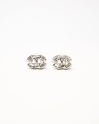 Chanel Coco Mark Rhinestone Earrings