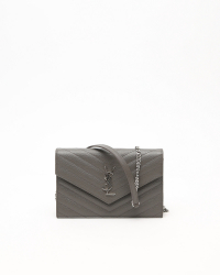 Saint Laurent Cassandre Envelope Chain Wallet