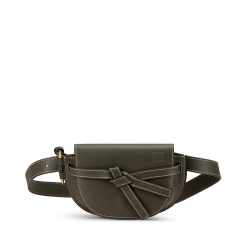 Loewe B LOEWE Gray Dark Gray Calf Leather Mini Gate Belt Bag Spain