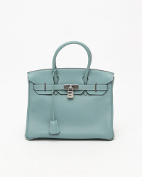 Hermès HERMÈS Birkin 30 Ciel Togo Bag