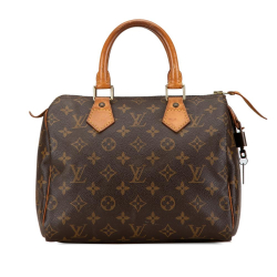 Louis Vuitton B Louis Vuitton Brown Monogram Canvas Canvas Monogram Speedy 25 France