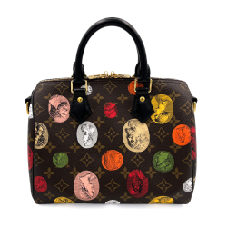 Louis Vuitton Speedy 25 Bandoulière Fornasetti Canvas Trunk Handbag Monogram