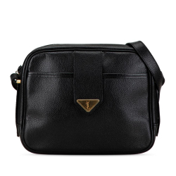 Saint Laurent B Yves Saint Laurent Black Calf Leather Shoulder Bag France