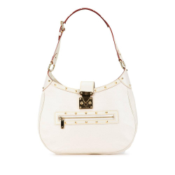 Louis Vuitton AB Louis Vuitton White Suhali Leather Leather Suhali L Affriolant Bag France