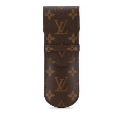 Louis Vuitton B Louis Vuitton Brown Monogram Canvas Canvas Monogram Sunglasses Case Spain