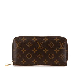 Louis Vuitton B Louis Vuitton Brown Monogram Canvas Canvas Monogram Zippy Wallet Spain