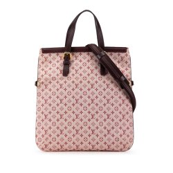 Louis Vuitton B Louis Vuitton Red Canvas Fabric Monogram Mini Lin Francoise France