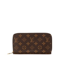 Louis Vuitton AB Louis Vuitton Brown Monogram Canvas Canvas Monogram Zippy Long Wallet France