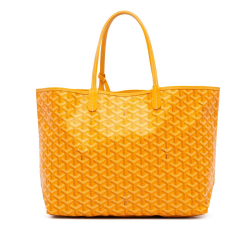 Goyard AB Goyard Yellow Coated Canvas Fabric Goyardine Saint Louis PM France