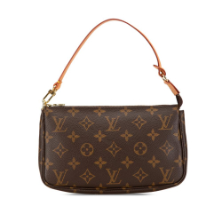 Louis Vuitton B Louis Vuitton Brown Monogram Canvas Canvas Monogram Pochette Accessoires United States