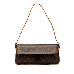 Louis Vuitton B Louis Vuitton Brown Monogram Canvas Canvas Monogram Viva Cite MM France