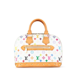 Louis Vuitton AB Louis Vuitton White Monogram Multicolore Canvas Canvas Monogram Multicolore Alma PM France