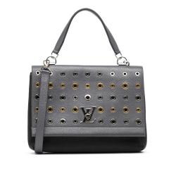 Louis Vuitton B Louis Vuitton Gray Calf Leather Eyelet LockMe II France