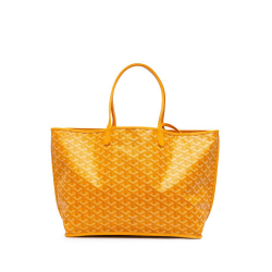 Goyard B Goyard Yellow Coated Canvas Fabric Goyardine Reversible Anjou GM France