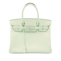 Hermès AB Hermès Green Mint Calf Leather Epsom Birkin Retourne 30 France