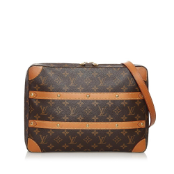 Louis Vuitton B Louis Vuitton Brown Monogram Canvas Canvas Monogram Soft Trunk Messenger France