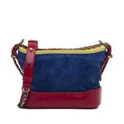 Chanel AB Chanel Blue with Multi Suede Leather Small Gabrielle Crossbody Bag France