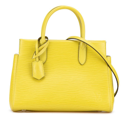 Louis Vuitton AB Louis Vuitton Yellow Epi Leather Leather Epi Marly BB Spain