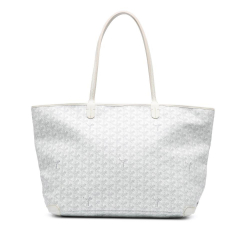 Goyard AB Goyard White Coated Canvas Fabric Goyardine Artois MM France