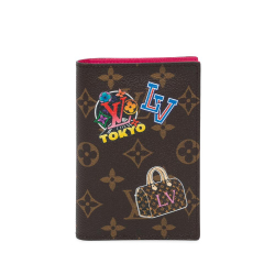 Louis Vuitton AB Louis Vuitton Brown Monogram Canvas Canvas Monogram My LV World Tour Passport Cover France