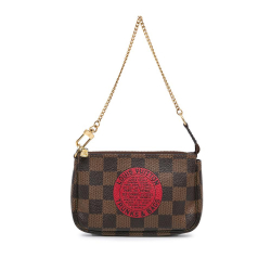 Louis Vuitton Brown Damier Ebene Trunks and Bags Mini Pochette Accessoires France