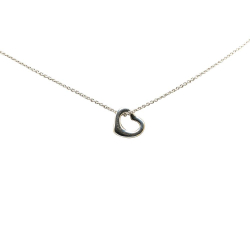 Tiffany & Co Tiffany Silver Elsa Peretti Sterling Silver Open Heart Pendant Necklace Spain