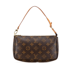 Louis Vuitton B Louis Vuitton Brown Monogram Canvas Canvas Monogram Pochette Accessoires France