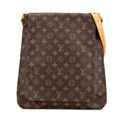 Louis Vuitton B Louis Vuitton Brown Monogram Canvas Canvas Monogram Musette Salsa GM France