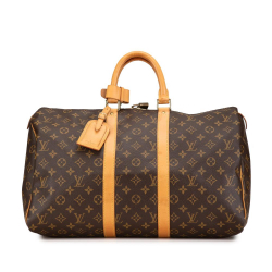 Louis Vuitton AB Louis Vuitton Brown Monogram Canvas Canvas Monogram Keepall 45 France