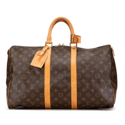 Louis Vuitton B Louis Vuitton Brown Monogram Canvas Canvas Monogram Keepall 45 France