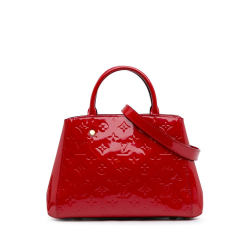 Louis Vuitton B Louis Vuitton Red Vernis Leather Leather Monogram Vernis Montaigne BB France