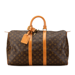 Louis Vuitton B Louis Vuitton Brown Monogram Canvas Canvas Monogram Keepall 45 France