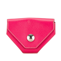 Hermès B Hermès Pink Dark Pink Calf Leather Epsom Le 24 Coin Pouch France