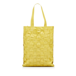 Bottega Veneta AB Bottega Veneta Yellow Nappa Leather Leather Maxi Nappa Intrecciato Cassette Tote Italy