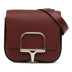 Hermès AB Hermès Red Calf Leather Mini Epsom Della Cavalleria France