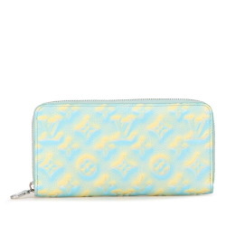 Louis Vuitton B Louis Vuitton Blue Light Blue Monogram Empreinte Leather Summer Stardust Zippy Wallet France