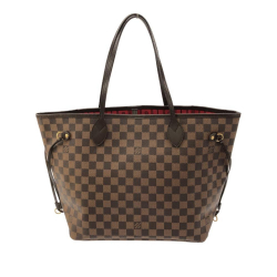 Louis Vuitton B Louis Vuitton Brown Damier Canvas Canvas Damier Ebene Neverfull MM France