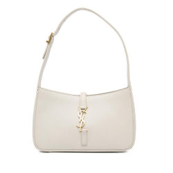 Saint Laurent B Saint Laurent White Calf Leather Le 5 a 7 Bag Italy