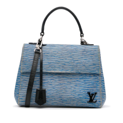 Louis Vuitton B Louis Vuitton Blue with Black Epi Leather Leather Epi Denim Cluny BB Spain