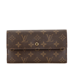 Louis Vuitton AB Louis Vuitton Brown Monogram Canvas Canvas Monogram Porte Tresor International France