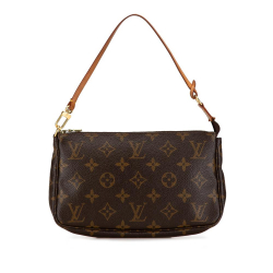 Louis Vuitton B Louis Vuitton Brown Monogram Canvas Canvas Monogram Pochette Accessoires France