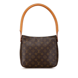 Louis Vuitton B Louis Vuitton Brown Monogram Canvas Canvas Monogram Looping MM France