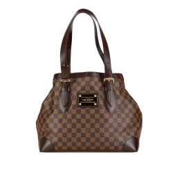 Louis Vuitton AB Louis Vuitton Brown Damier Canvas Canvas Damier Ebene Hampstead MM Spain