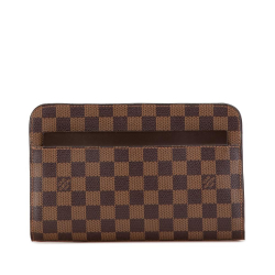 Louis Vuitton AB Louis Vuitton Brown Damier Canvas Canvas Damier Ebene Pochette Saint Louis France