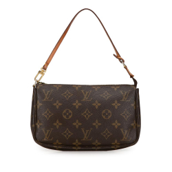 Louis Vuitton B Louis Vuitton Brown Monogram Canvas Canvas Monogram Pochette Accessoires France